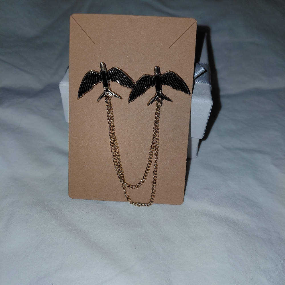 Time And Tru Black Bird Double Pin Broach. - Picture 3 of 8